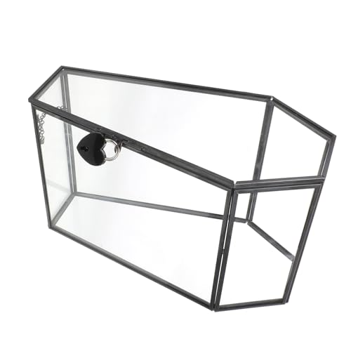 ROMISBABA Handgefertigte Schwarze Glasvitrine Gothic Sarg Schmuckbox mit Deckel Transparente Displaybox für Halloween-deko Sammlerstücke und Dekorative Aufbewahrung ROMISBABA Handgefertigte Schwarze Glasvitrine Gothic Sarg Schmuckbox mit Deckel Transparente Displaybox für Halloween-deko Sammlerstücke und Dekorative Aufbewahrung von ROMISBABA