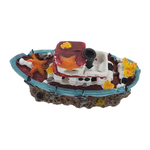 ROMISBABA Harz Aquarium Schiff Simulation Aquarium Decor Exquisite Aquarium Schiffbruch ROMISBABA Harz Aquarium Schiff Simulation Aquarium Decor Exquisite Aquarium Schiffbruch von ROMISBABA