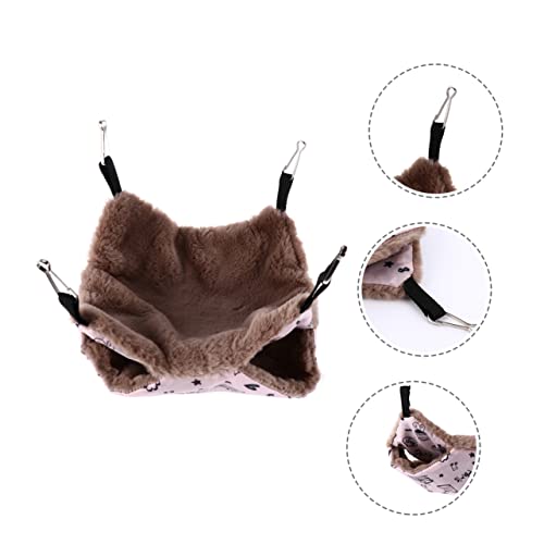ROMISBABA Haustier Hamster Diao Hamster-plüsch-hängematte Hamster -hängematte Haustier Warme Hängematte Warme Haustierhängematte Plüsch Hängematte Haustier-Hamster-hängematte Polyester Rosa von ROMISBABA