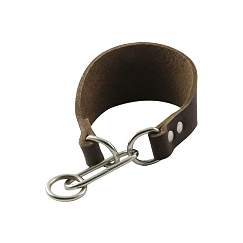 ROMISBABA Kaffeefarbenes Weiches Und Strapazierfähiges Rinderleder-hundehalsband Für Schlanke Hunde Stilvolles Und Langlebiges Halsband Für Haustiere Für Und Ähnliche Rassen von ROMISBABA