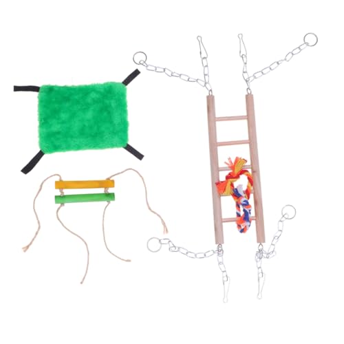ROMISBABA Haustier hängendes Bett hamsterbett Hamster Small Animal Toy Hamster Ladder Hamster schaukel Hamster Toy Hamster Bed Small Animal Hammock Hängematte Ratte klein Hölzern von ROMISBABA