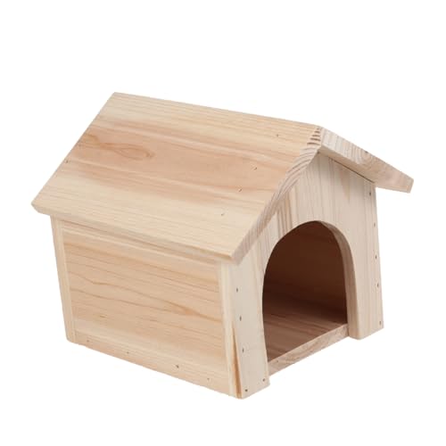 ROMISBABA Haustierbedarf Holzhaus für Nagetiere Holzhaus für Kleintiere Nest Versteck drinnen Dreieck-Chalet Biss-Chalet Eichhörnchen-Chalet Hölzern ROMISBABA Haustierbedarf Holzhaus für Nagetiere Holzhaus für Kleintiere Nest Versteck drinnen Dreieck-Chalet Biss-Chalet Eichhörnchen-Chalet Hölzern von ROMISBABA