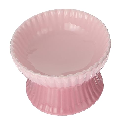 ROMISBABA Erhöhte Futterschüssel Für Katzen Und Hunde Ergonomischer Keramiknapf Mit Schräger Öffnung Rutschfestem Design Und Optimaler Nackenstütze Für Kitten Und Kleine von ROMISBABA