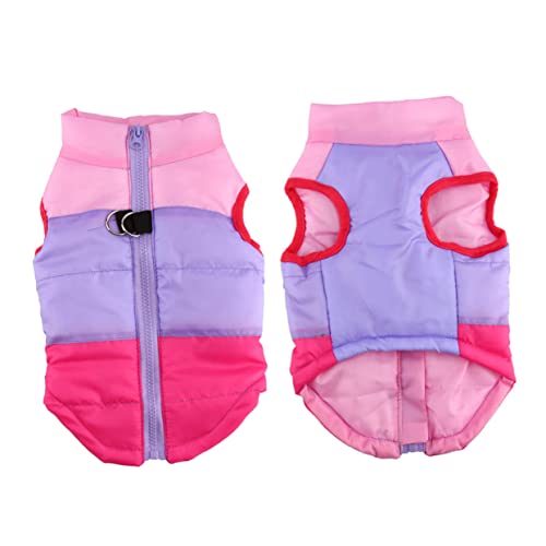 ROMISBABA Hundeweste Warm Für Hunde Tragbare Hundekleidung Für Herbst Und Winter Mit Wendefunktion Rosé Und Sportliche Aktivitäten von ROMISBABA