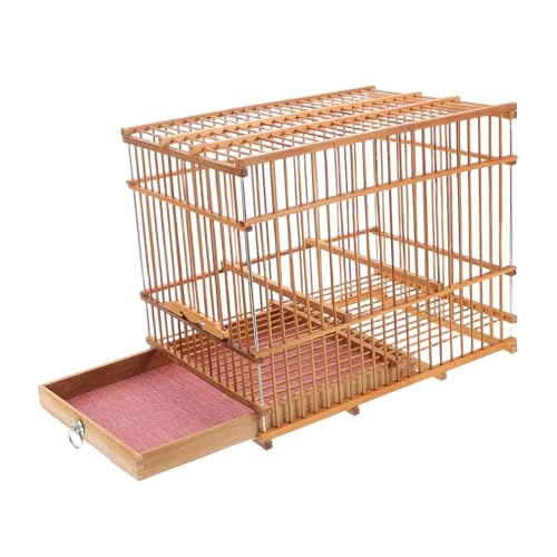 ROMISBABA Hohlweb Vogelkäfig für Kleine Vögel Tragbarer Transportkäfig für Unzertrennliche Sittiche und Nymphensittiche und für Reisen von ROMISBABA