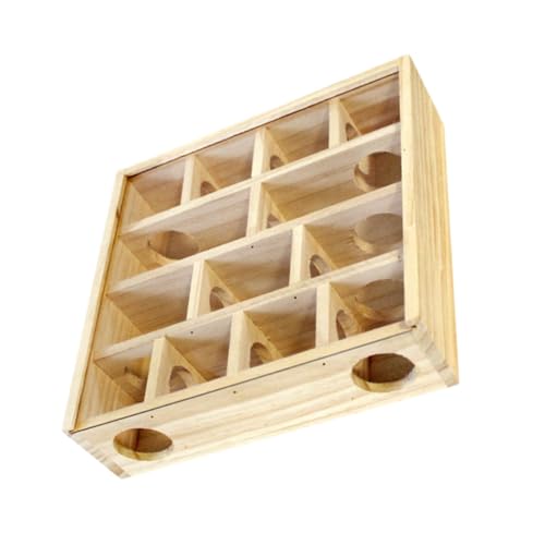 ROMISBABA Holz Labyrinthspielzeug für Hamster und Chinchillas Sicheres und Langlebiges Haustierzubehör für Kleintiere Fördert Gesundheit und Spielspaß ROMISBABA Holz Labyrinthspielzeug für Hamster und Chinchillas Sicheres und Langlebiges Haustierzubehör für Kleintiere Fördert Gesundheit und Spielspaß von ROMISBABA