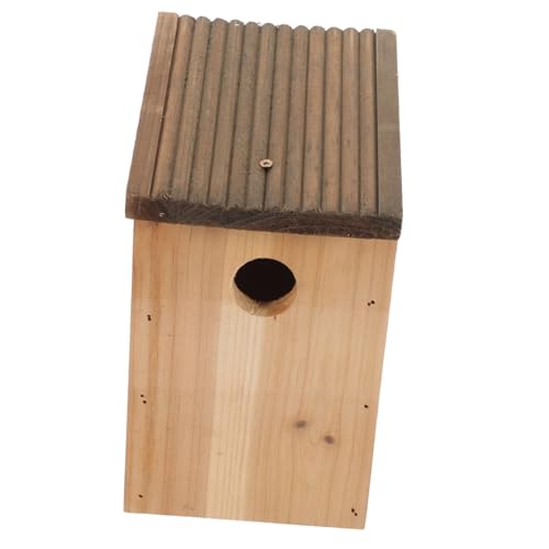 ROMISBABA Holz Vogelhaus für Außenbereich Nistkasten für Wellensittiche und Nymphensittiche Dekoratives Vogelhaus für Garten und Balkon ROMISBABA Holz Vogelhaus für Außenbereich Nistkasten für Wellensittiche und Nymphensittiche Dekoratives Vogelhaus für Garten und Balkon von ROMISBABA