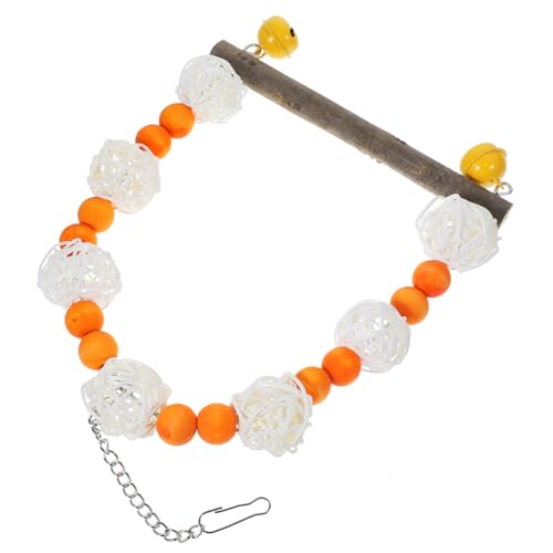 ROMISBABA Papagei Barsch Vogel Schaukel Spielzeug Farbige Perlen Keine Installation für Vögel Vogel Spielzeug Orange ROMISBABA Papagei Barsch Vogel Schaukel Spielzeug Farbige Perlen Keine Installation für Vögel Vogel Spielzeug Orange von ROMISBABA