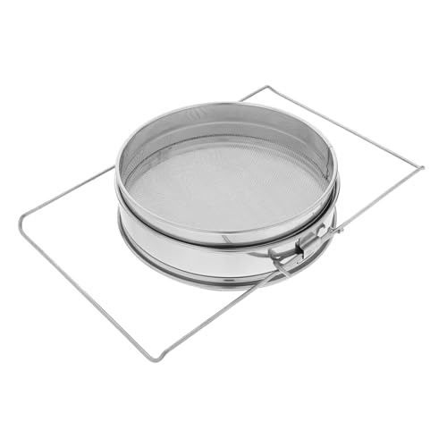 ROMISBABA Honigfilter Doppelsieb aus Edelstahl Präzises Mesh Design für Saubere Honig Sirupfiltration Langlebig Einfach zu Reinigen Amerikanisches Design für Vielseitige Küchenanwendung von ROMISBABA