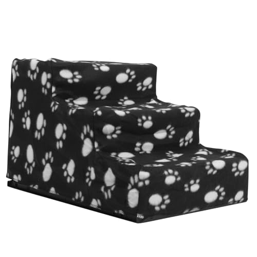 ROMISBABA Hunde Rampe Stabile Haustiertreppe für Kleine Hunde rutschfest Indoor Pet Stair Sicherheitsleiter für Sofa Bett und Auto mit Breiter Strapazierfähiger Leiter für Problemloses von ROMISBABA