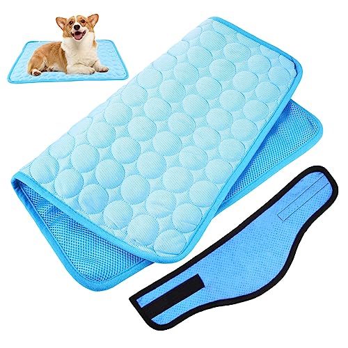 ROMISBABA Hundekühlungsschal mit Selbstkühlender Eisseidenmatte Atmungsaktives Bandana für Sommeraktivitäten und Reisen Schützt Überhitzung ROMISBABA Hundekühlungsschal mit Selbstkühlender Eisseidenmatte Atmungsaktives Bandana für Sommeraktivitäten und Reisen Schützt Überhitzung von ROMISBABA
