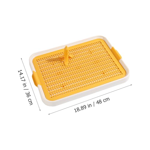 ROMISBABA Hundetoilette mit Großem Tablett und Abnehmbarem Rutschfestes für Haustiertraining im Haushalt Sichere Welpentoilette mit Abgerundeten Kanten für Kleine und Mittelgroße Hunde ROMISBABA Hundetoilette mit Großem Tablett und Abnehmbarem Rutschfestes für Haustiertraining im Haushalt Sichere Welpentoilette mit Abgerundeten Kanten für Kleine und Mittelgroße Hunde von ROMISBABA