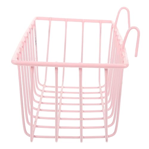 ROMISBABA Kaninchen Heuraufe Küken Hasenfutterstelle Schweine Heufutterkorb Hamster Käfige Rattenfalle Heuraufe Für Kaninchen Meerschweinchen Hey Kaninchenstall Vogelkäfig Rosa Schmiedeeisen von ROMISBABA