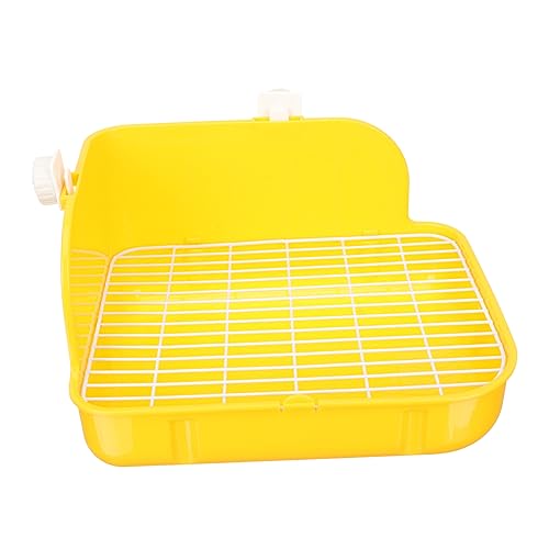 ROMISBABA Kaninchentöpfchen Für Den Täglichen Gebrauch Meerschweinchen Katzentoilette Haustierkäfigpfanne Wiederverwendbare Hasentoilette Kaninchenversorgung Hasenzubehör Plastik Yellow ROMISBABA Kaninchentöpfchen Für Den Täglichen Gebrauch Meerschweinchen Katzentoilette Haustierkäfigpfanne Wiederverwendbare Hasentoilette Kaninchenversorgung Hasenzubehör Plastik Yellow von ROMISBABA
