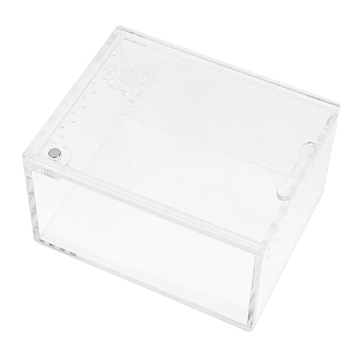ROMISBABA Kasten Futterbox Für Reptilien Mini Reptilienterrarium Hitze Gecko Aqua Züchten Fälschung Zucht Fall Behälter Klein Tarantula -gehäuse Haustier Reptilienkäfig Transparent Acryl von ROMISBABA