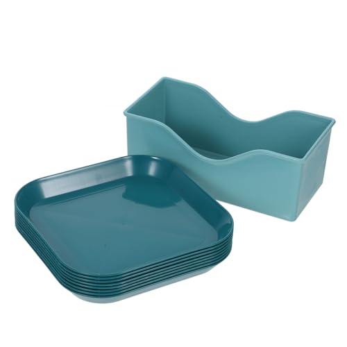 ROMISBABA Katze Futternapf Teilig Quadratisch Kleine Katzennäpfe Flach mit Rutschfestem Boden PP Material Geeignet für Kätzchen und Kurzbeinige Katzen Innen Außen Nutzung ROMISBABA Katze Futternapf Teilig Quadratisch Kleine Katzennäpfe Flach mit Rutschfestem Boden PP Material Geeignet für Kätzchen und Kurzbeinige Katzen Innen Außen Nutzung von ROMISBABA