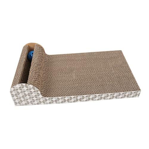 ROMISBABA Katzenkratzbrett aus Wellpappe katzenkratzmatte kratzmatte für Katzen Katzenkratzerpfosten Kratzunterlage für Katzen aus Pappe Kratzspielzeug für Katzen Katzenkletterpfosten Brown ROMISBABA Katzenkratzbrett aus Wellpappe katzenkratzmatte kratzmatte für Katzen Katzenkratzerpfosten Kratzunterlage für Katzen aus Pappe Kratzspielzeug für Katzen Katzenkletterpfosten Brown von ROMISBABA