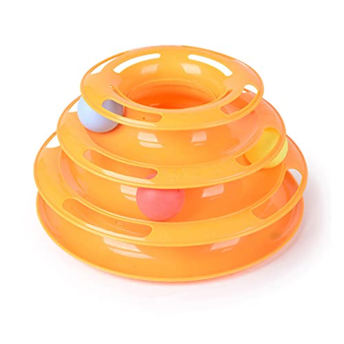 ROMISBABA Katzenspielzeug Dreischichtiges Intelligenzspielzeug Spielball Tablett für Katzen Gelb Interaktives für Haustiere Aktivität und Gesundheit ROMISBABA Katzenspielzeug Dreischichtiges Intelligenzspielzeug Spielball Tablett für Katzen Gelb Interaktives für Haustiere Aktivität und Gesundheit von ROMISBABA