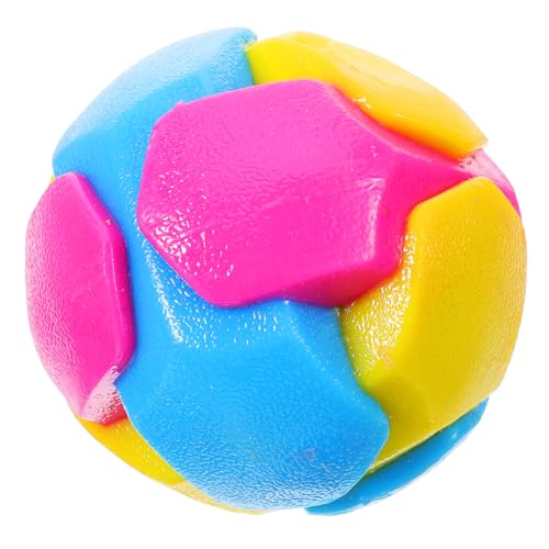 ROMISBABA Kauresistenter Hundespielball aus Strapazierfähigem Weichem Interaktives Kauspielzeug für Kleine Hunde Fördert Zahngesundheit für Training und Indoor Outdoor Spiel von ROMISBABA
