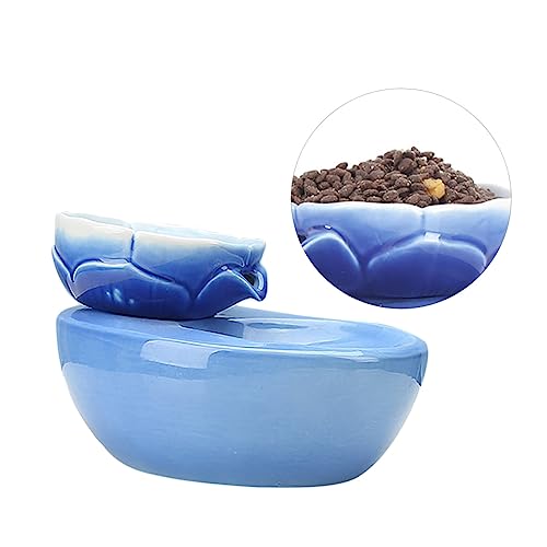 ROMISBABA Keramik Automatische Zirkulation Filter Wasser Dispenser Haustier Katze Fütterung Schüssel Blau ROMISBABA Keramik Automatische Zirkulation Filter Wasser Dispenser Haustier Katze Fütterung Schüssel Blau von ROMISBABA