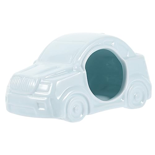 ROMISBABA Hamsterhaus Aus Keramik Für Sommerkühlung Und Haustieraktivitäten Kleines Nest Als Versteck Für Hamster Stylisches Auto-Design Für Schlafplatz von ROMISBABA
