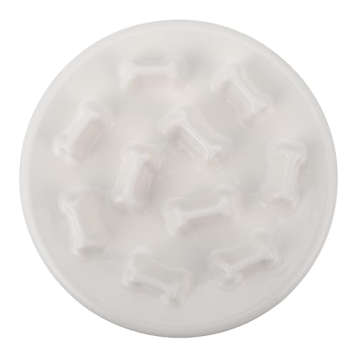 ROMISBABA Keramiknapf für Haustiere pet Supplies Dog Bowl Gesundes Fressen Keramik Slow Feeder speisentrenner Schüsseln Fütterung langsam Futternapf aus Keramik Slow Feeder Napf für Katzen von ROMISBABA