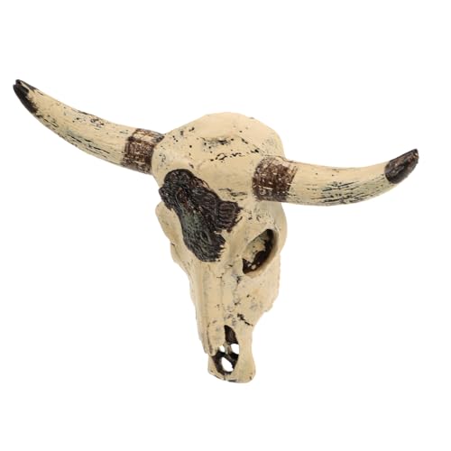 ROMISBABA Kleine Resin Kuhschädel Aquarium Deko Fischbehälter Ornament Bull Skull Kunsthandwerk für Reptilien und Kleintiere Terrarium Dekoration ROMISBABA Kleine Resin Kuhschädel Aquarium Deko Fischbehälter Ornament Bull Skull Kunsthandwerk für Reptilien und Kleintiere Terrarium Dekoration von ROMISBABA