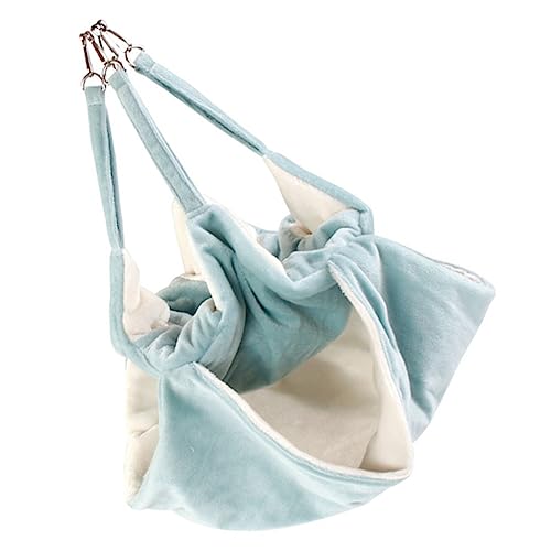 ROMISBABA Kleines Haustiernest Kleintierhängematte Einstreu Für Hamster Hamsterplattform Hamster Zeug Hamster -käfig - Bett Haustier-hängemattennest Hamsternest Blue Flanell von ROMISBABA