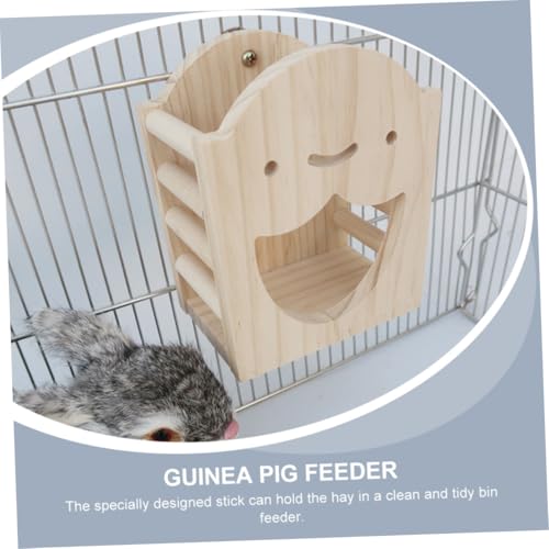 ROMISBABA Kleintier Heuraufe Holz Futterspender für Meerschweinchen und Kaninchen Langlebiger Futterhalter mit Aufhängung Sicherer und Stabiler Napf für Frisches Heu und Gras ROMISBABA Kleintier Heuraufe Holz Futterspender für Meerschweinchen und Kaninchen Langlebiger Futterhalter mit Aufhängung Sicherer und Stabiler Napf für Frisches Heu und Gras von ROMISBABA
