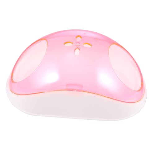 ROMISBABA Kleintier Sandbad mit Halbdurchsichtigem Badehaus und Sandlöffel Stresslösendes Hamster und Chinchilla Badezimmer Langlebiger Kunststoff Inklusive Sandfilter Zufällige Farbe von ROMISBABA