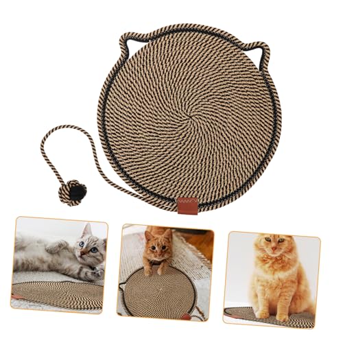 ROMISBABA Kratzmatte Für Katzen Katzennapf Unterlage Baumwoll-schleifpad Katzenspielzeug Für Wohnungskatzen Interessanter Katzenkratzer -kätzchen-Kratzer Kratzpad Black Baumwolle ROMISBABA Kratzmatte Für Katzen Katzennapf Unterlage Baumwoll-schleifpad Katzenspielzeug Für Wohnungskatzen Interessanter Katzenkratzer -kätzchen-Kratzer Kratzpad Black Baumwolle von ROMISBABA