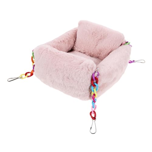 ROMISBABA Kuschelige Hamster Hängematte aus Baumwolle Weiches Meerschweinchen Bett Kleines Nager Zubehör für Käfig Gemütlicher Rückzugsort für Hamster Chinchilla und Andere Kleintiere von ROMISBABA