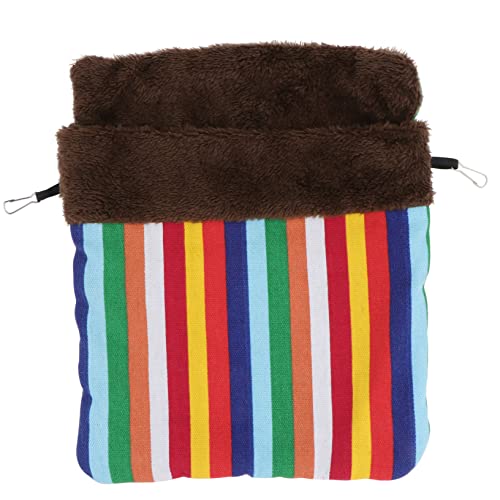 ROMISBABA Kuscheliges Winddichtes Kleintier Schlafsack aus Baumwolle Waschbar Großes Hamsterbett für Nager Indoor Gehege Vielseitig als Hängematte oder Schlafnest Geeignet von ROMISBABA
