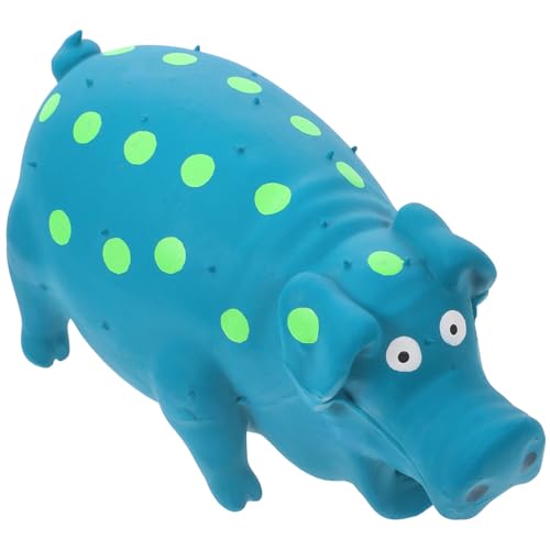 ROMISBABA Latex Quietschspielzeug Schwein Form Kauspielzeug für Große Hunde Beißfest Zahnpflege Interaktives Haustier Bissresistent und Sicher zur Zahnreinigung von ROMISBABA
