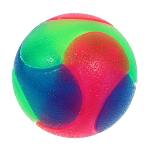 ROMISBABA Leuchtender Elastischer Haustier Sprungball für Kleine Hunde und Katzen Interaktives Bunte Farben Sichtbares Sicheres zur Beschäftigung und Training von ROMISBABA