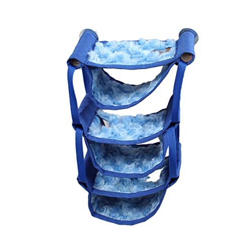 ROMISBABA Mehrschichtige Haustierhängematte Käfig Hase Kaninchen Hängematten Nest Kleintierhängematte Kleintier Kuschelhängematte Hamster-Hängematte Hamster Hängebett Hölzern Blue ROMISBABA Mehrschichtige Haustierhängematte Käfig Hase Kaninchen Hängematten Nest Kleintierhängematte Kleintier Kuschelhängematte Hamster-Hängematte Hamster Hängebett Hölzern Blue von ROMISBABA