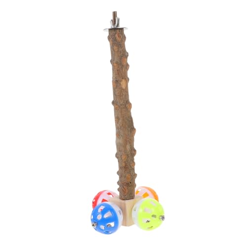 ROMISBABA Stabiler Vogelständer Für Papageien Sitzstange Aus Holz Spielzeug Mit Glocke Für Sittiche Nymphensittiche Vögel ROMISBABA Stabiler Vogelständer Für Papageien Sitzstange Aus Holz Spielzeug Mit Glocke Für Sittiche Nymphensittiche Vögel von ROMISBABA