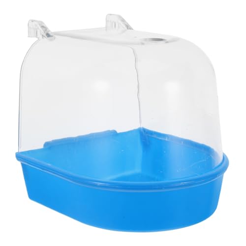 ROMISBABA Hängende Vogelbadewanne Für Kleine Vögel Tragbares Design Installieren Dusche Für Wellensittiche Und Papageien Fördert Und Wohlbefinden von ROMISBABA