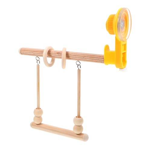 ROMISBABA Holz Vogel Training Stand Vogel Papagei Schleifen Barsch Für Nymphensittich Spielzeug von ROMISBABA