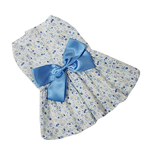 ROMISBABA Partykleidung Für Haustiere Hunde-Outfit Coole Hundejacke Hundehemden Hundekleidung Hundezubehör Welpendecke Hundepflegeset Party-hundetuch Kleid Für Hund Sky-Blue von ROMISBABA