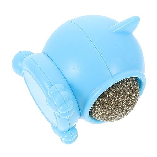 ROMISBABA Pfefferminzbällchen lecken Kätzchen Beißspielzeug Spielzeugkatze rotierendes Kauspielzeug Haustierkatze, die leckt rotierender Katzenminzenball Polygonum Holz Blue ROMISBABA Pfefferminzbällchen lecken Kätzchen Beißspielzeug Spielzeugkatze rotierendes Kauspielzeug Haustierkatze, die leckt rotierender Katzenminzenball Polygonum Holz Blue von ROMISBABA