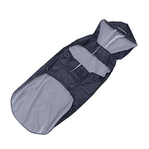 ROMISBABA Regenmantel für Haustiere Hunde Hund wasserdichter Mantel Welpe Abdeckung groß Anzüge wimperntusche Big Dog Regenmantel Hund Rain Poncho Regenmantelhund Schwarz von ROMISBABA