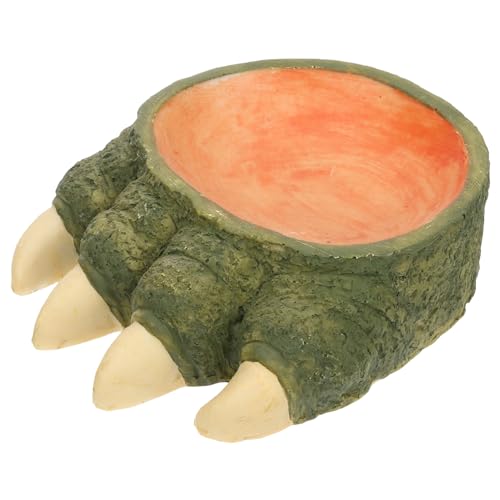 ROMISBABA Reptilien Futternapf und Wassernapf aus Mittlere Naturgetreues Design Niedriger für Kleine Reptilien Robust und Langlebig für Terrarien und Haustierpflege von ROMISBABA