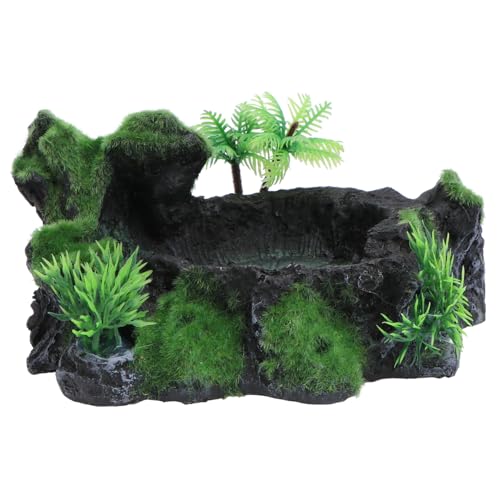 ROMISBABA Resin Reptilien und Wasserschale Groß Stabile Futterschale Grate für Schildkröten Eidechsen und Kleine Reptilien Langlebige Harzschale mit Kippsicherem Design ROMISBABA Resin Reptilien und Wasserschale Groß Stabile Futterschale Grate für Schildkröten Eidechsen und Kleine Reptilien Langlebige Harzschale mit Kippsicherem Design von ROMISBABA