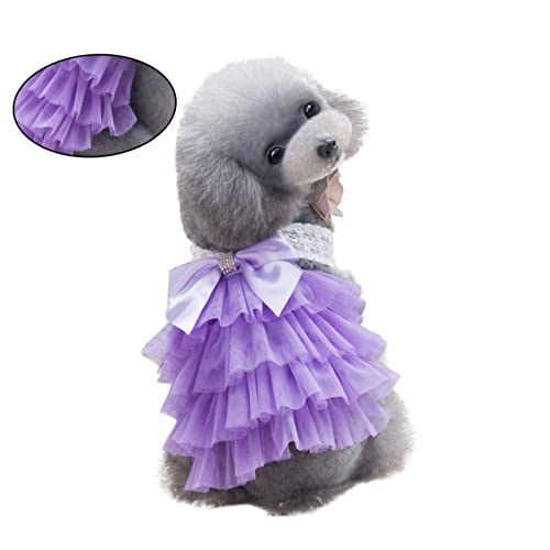 ROMISBABA Rock hundekleidung hundebekleidung hundekleider Hundefotokleid für Haustiere Hund für kleine Hunde ädchen Dackel Kleid mit Bowknot für Haustiere Haustierkleidung Violett ROMISBABA Rock hundekleidung hundebekleidung hundekleider Hundefotokleid für Haustiere Hund für kleine Hunde ädchen Dackel Kleid mit Bowknot für Haustiere Haustierkleidung Violett von ROMISBABA