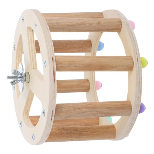 ROMISBABA Vogel Spielzeug Rotierendes Rad Für Papageien Interaktives Holzspielzeug Aktivität Und Fitness Platzsparendes Design Für Vogelkäfige Geeignet Für Große Vögel ROMISBABA Vogel Spielzeug Rotierendes Rad Für Papageien Interaktives Holzspielzeug Aktivität Und Fitness Platzsparendes Design Für Vogelkäfige Geeignet Für Große Vögel von ROMISBABA
