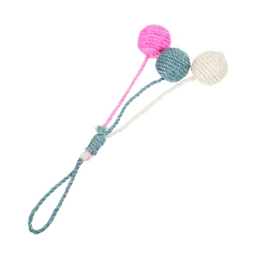 ROMISBABA Sisal Katzenspielzeug Hängender Kratzball für Kätzchen Langlebiger Sisalball Farben Grün Weiß Interaktives Indoor zur Katzenbeschäftigung und Krallenpflege ROMISBABA Sisal Katzenspielzeug Hängender Kratzball für Kätzchen Langlebiger Sisalball Farben Grün Weiß Interaktives Indoor zur Katzenbeschäftigung und Krallenpflege von ROMISBABA