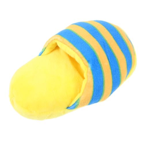 ROMISBABA Slipper Förmiges Hundespielzeug Welpen Kauspielzeug mit Quietscher Interaktives Beißspielzeug zur Zahnreinigung Langlebig und Spaßig Geeignet für Kleine Hunde und Training von ROMISBABA