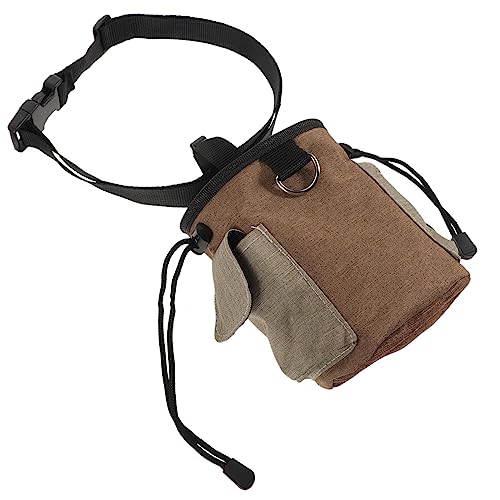 ROMISBABA Snackpaket Für Haustiere Hund Welpenzahnbürste Tragetasche Für Welpen Welpenkiste Trainingstasche Behandeln Haustierbedarf Welpentrainingspads Hündchen Light Brown Oxford-Stoff von ROMISBABA