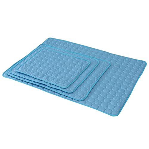 ROMISBABA Sommer Kühlmatte Größe Hundebett Haustierbedarf Zubehör Kühlmatte Für Hunde Unterlage Kühlung Kühlkissen Für Haustiere Coole Matte Für Hunde Kühlende Hundematte Pads Sky-Blue ROMISBABA Sommer Kühlmatte Größe Hundebett Haustierbedarf Zubehör Kühlmatte Für Hunde Unterlage Kühlung Kühlkissen Für Haustiere Coole Matte Für Hunde Kühlende Hundematte Pads Sky-Blue von ROMISBABA